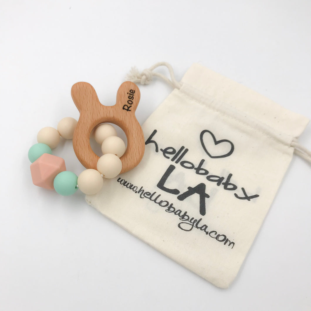 personalized baby teether