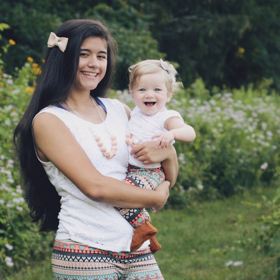 mommy and me teething necklace