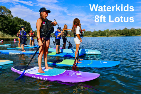 best girls paddle board hard top sup waterkids 8ft lotus
