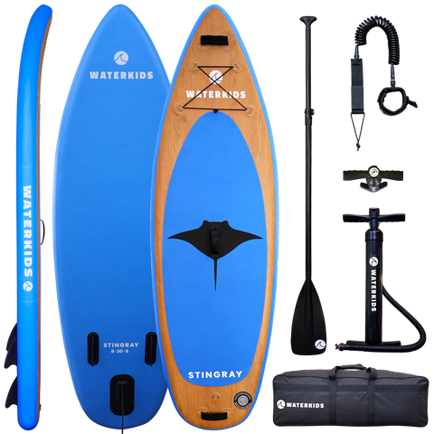 best kids inflatable paddle board sup waterkids 8ft stingray