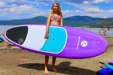 girls stand up paddle board sup