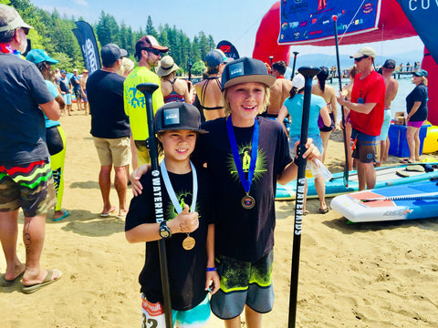 kids sup race paddle board event winners