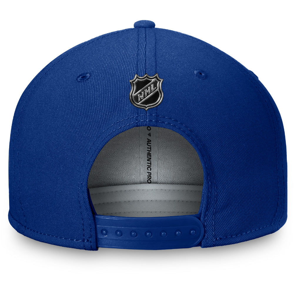 FANATICS NHL EDMONTON OILERS AUTHENTIC PRO PRIMARY RINKSIDE SNAPBACK HAT – ROYAL