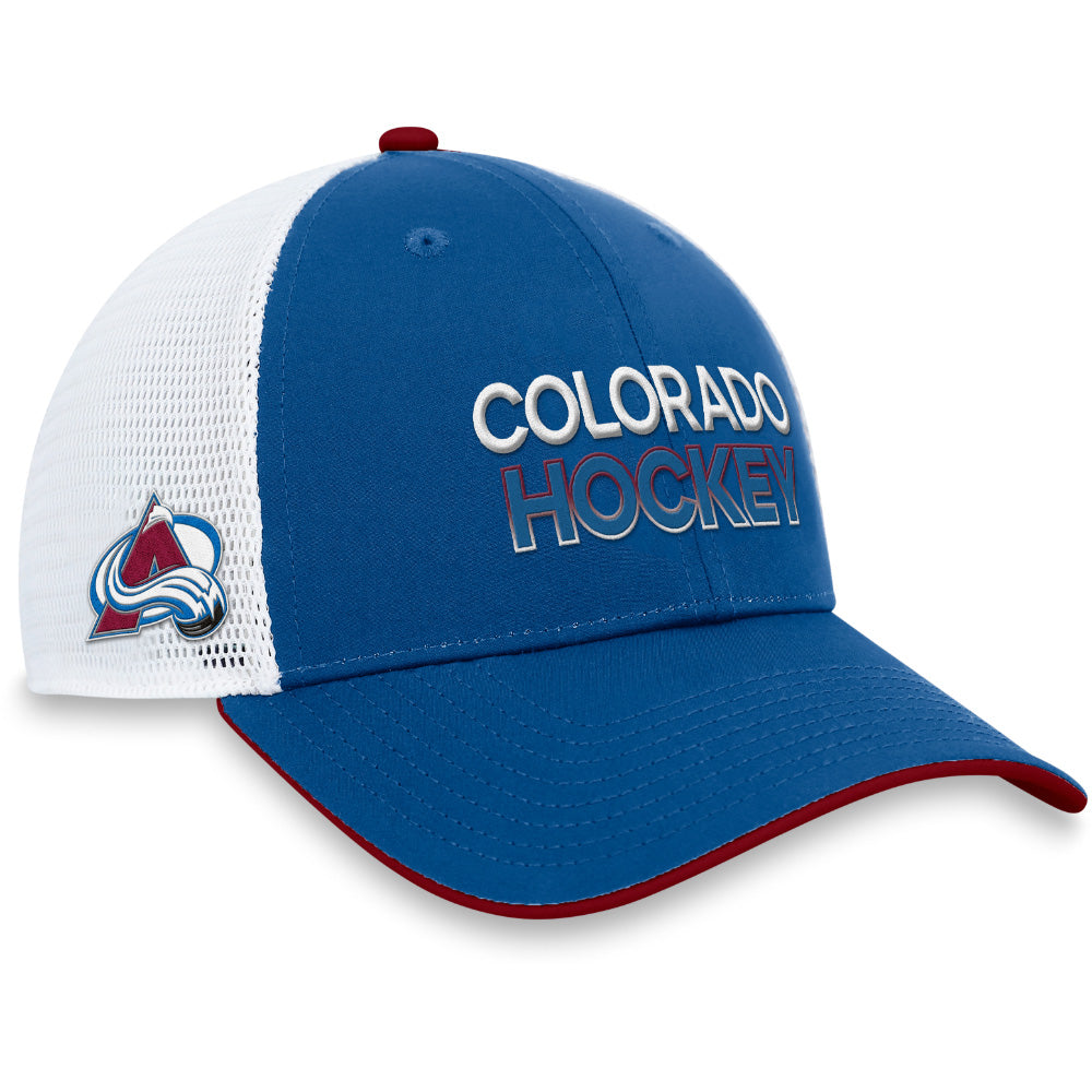 FANATICS COLORADO AVALANCEH AUTHENTIC PRO RINK STRUCTURED TRUCKER HAT