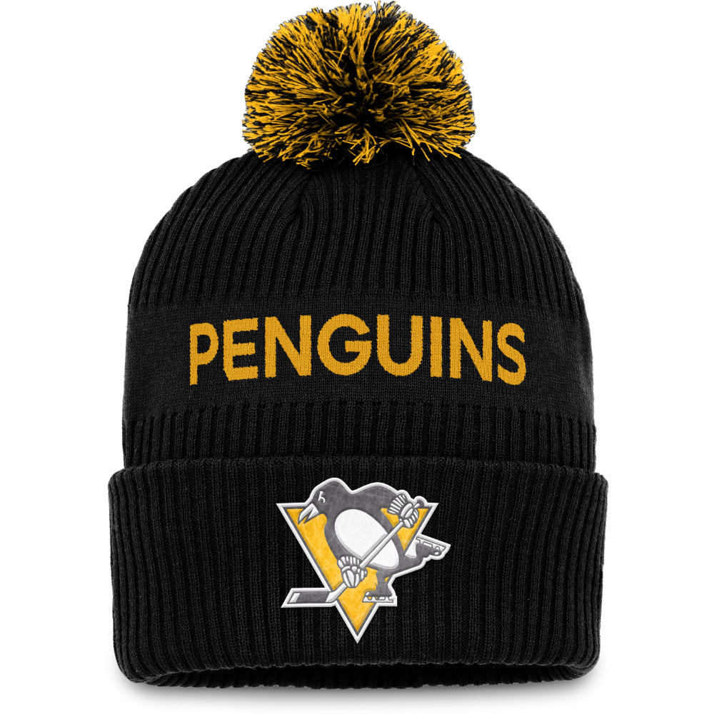 FANATICS PITTSBURGH PENGUINS AUTHENTIC PRO 2022 NHL DRAFT CUFFED POM TOQUE