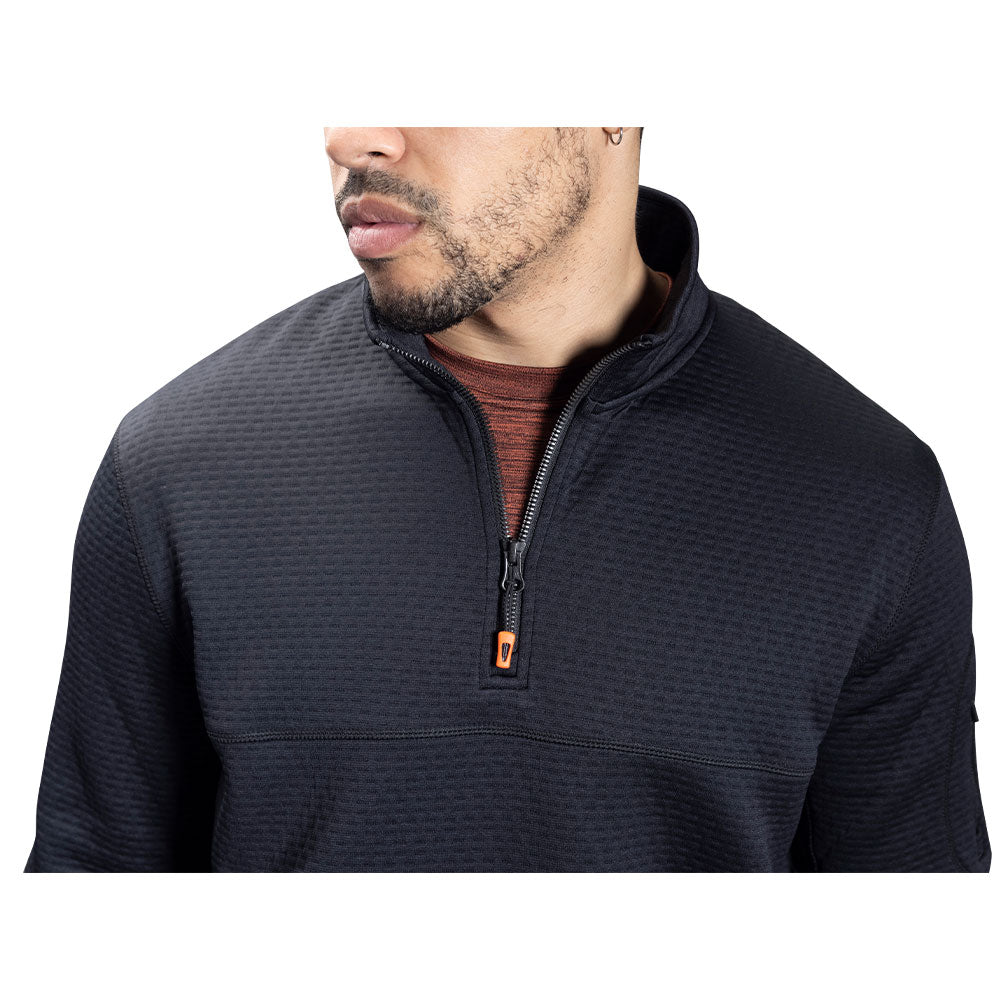 BAUER FLC PERFORMANCE ADULT BLACK 1/2 ZIP