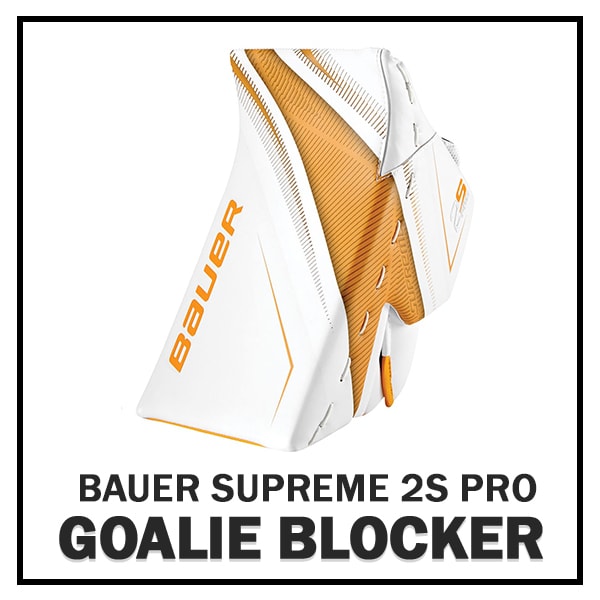 Used Regular Bauer Supreme 2S Pro Pro Stock Goalie Blocker