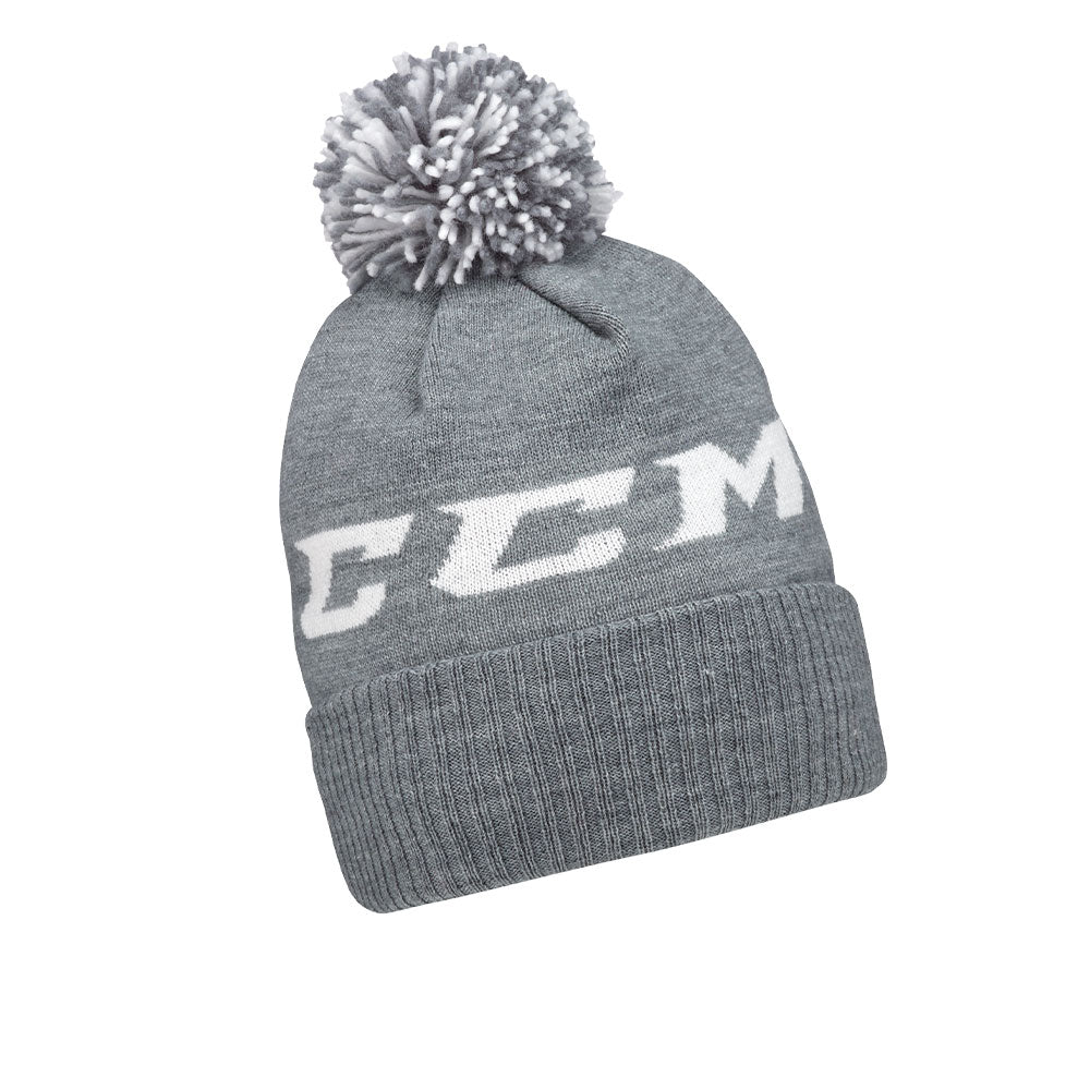 CCM YOUTH TEAM FLEECE POM KNIT TOQUE