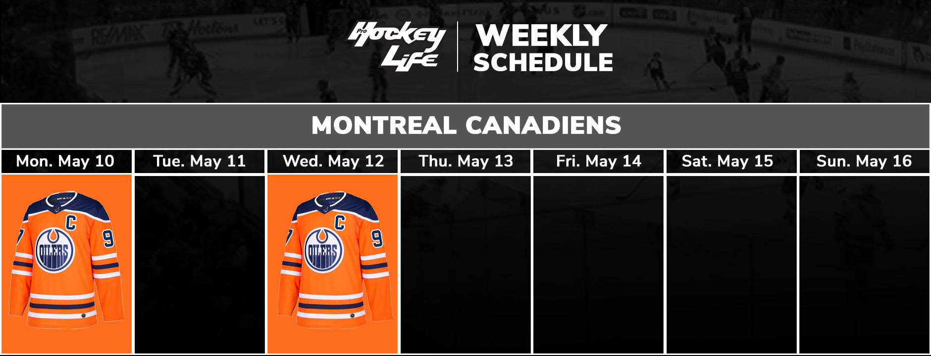 Montreal Canadiens Schedule