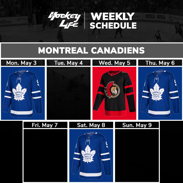 montreal canadiens schedule