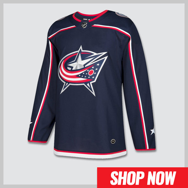 H550B-CLM890B Columbus Blue Jackets Blank Hockey Jerseys