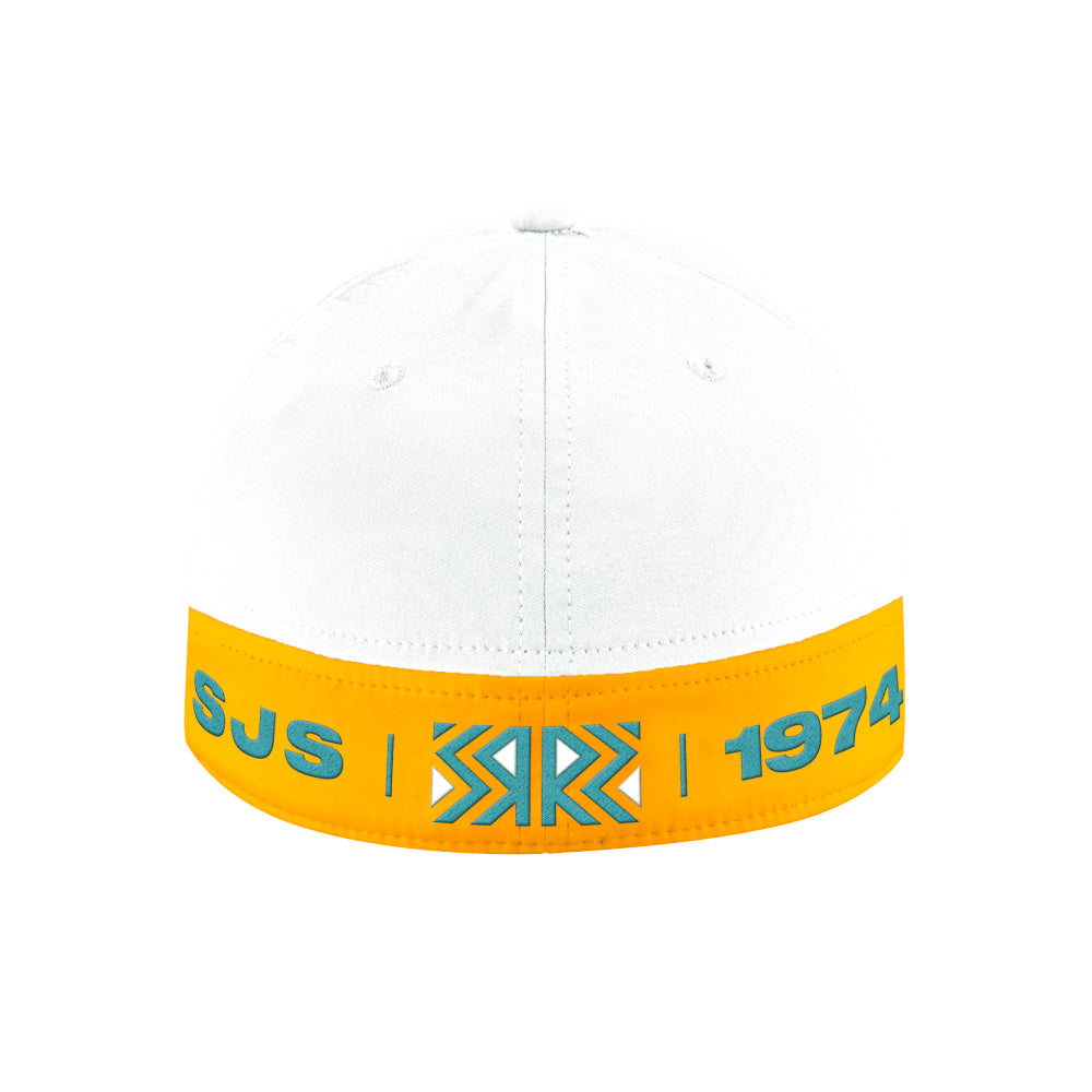 ADIDAS SAN JOSE SHARKS REVERSE RETRO 2.0 ADULT STRETCH HAT