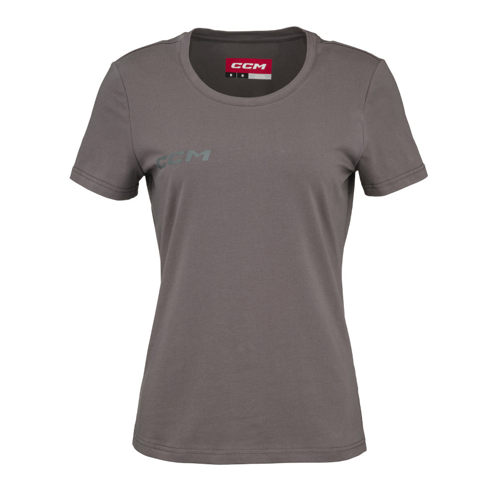 CCM WOMENS CORE SHORT SLEEVE T SHIRT - GREY