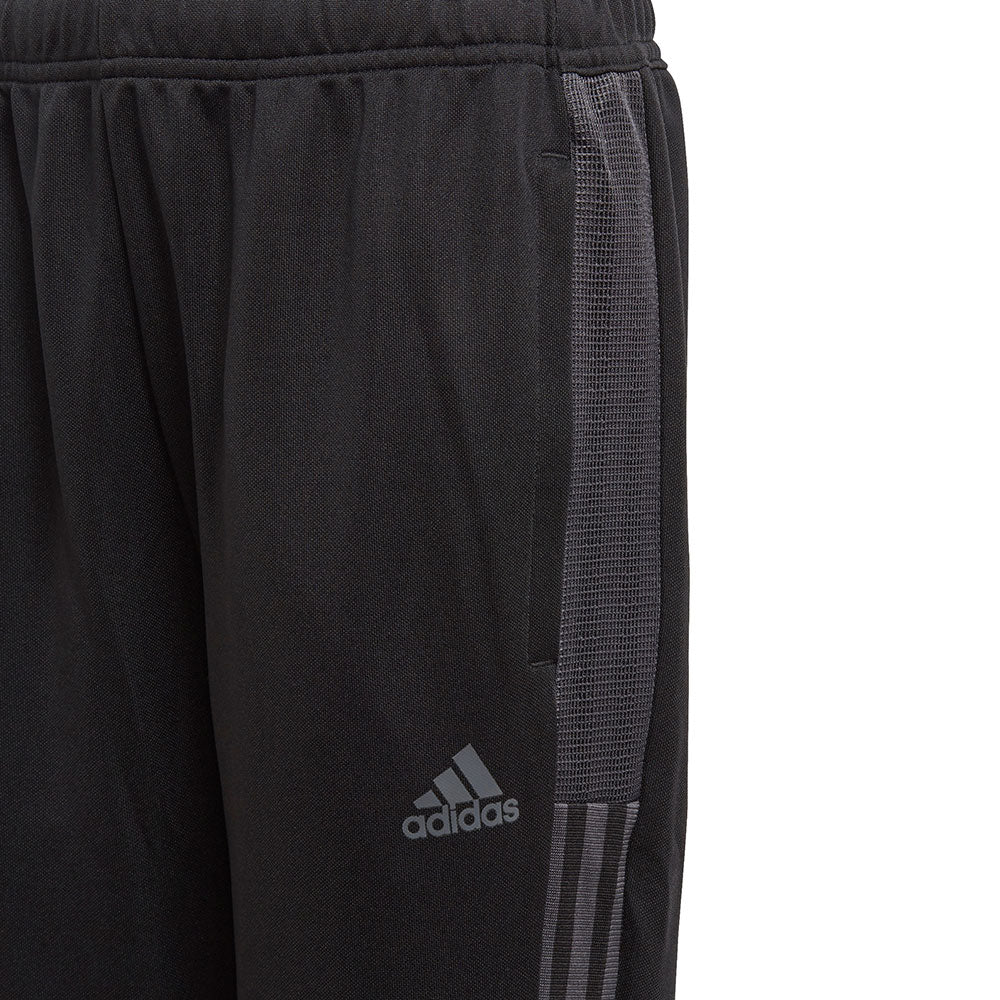 ADIDAS KID'S TIRO TRACK PANTS -BLACK/BLACK