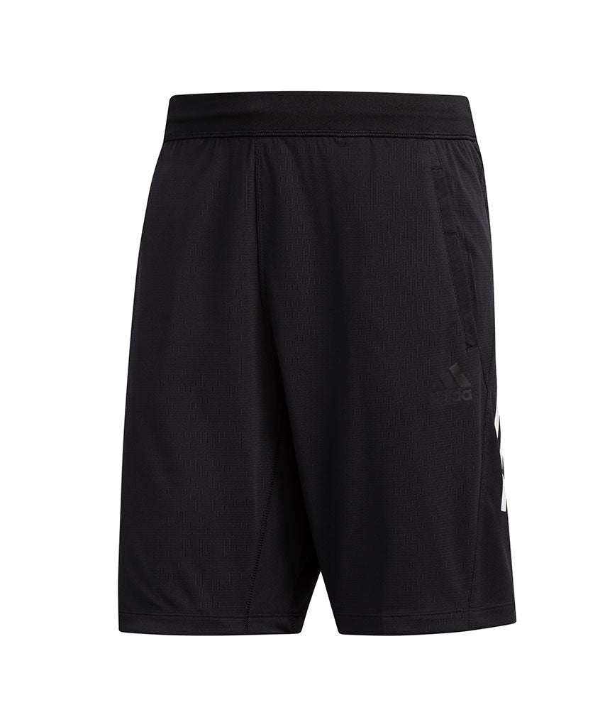 ADIDAS ADULT 3 STRIPE TECH SHORTS - BLACK