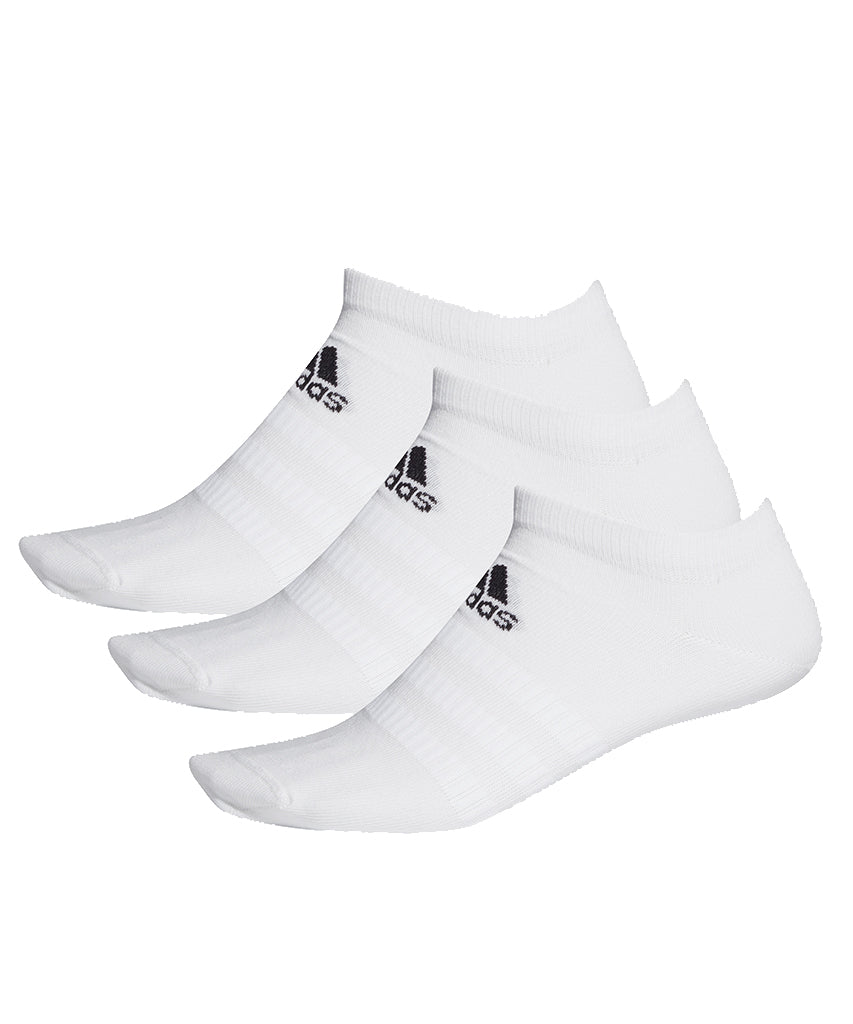 ADIDAS MEN'S LIGHT LOW-CUT SOCKS - 3 PACK WHITE