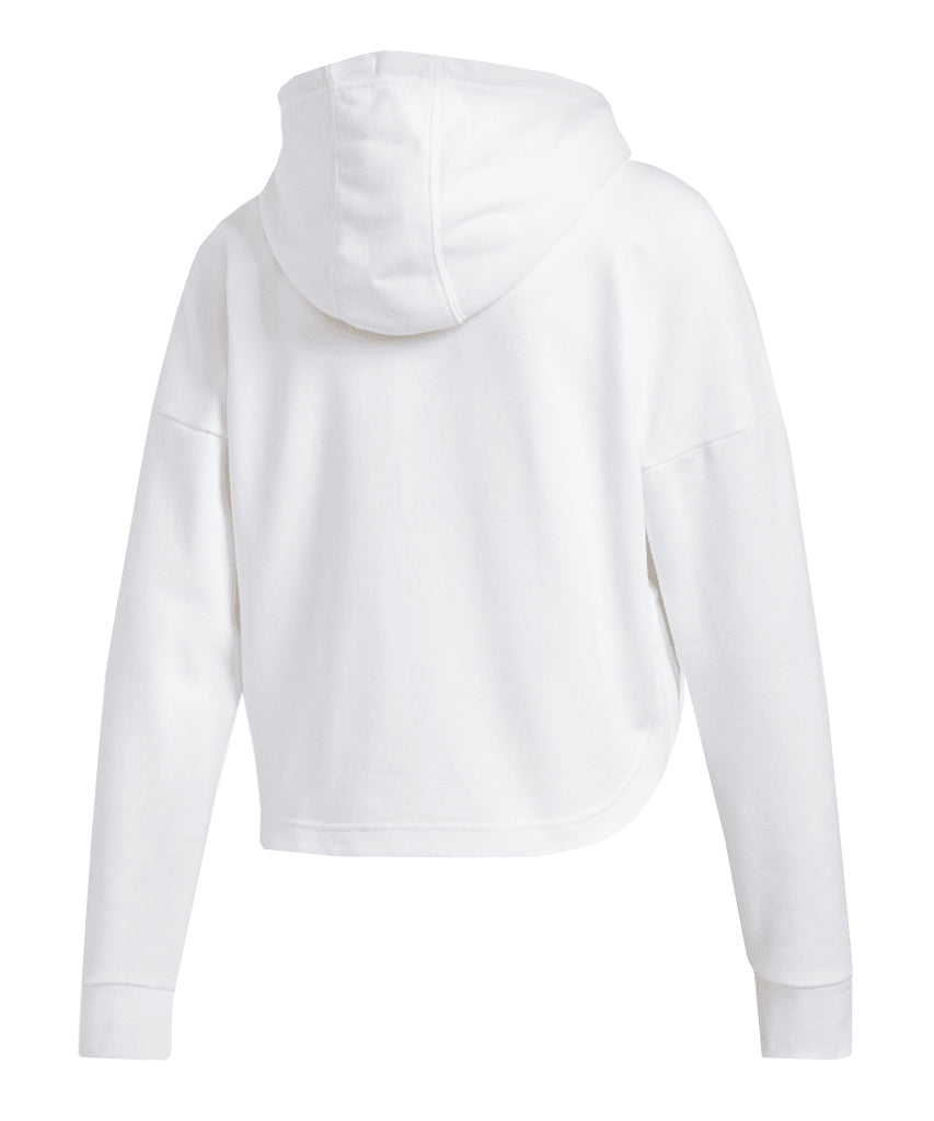 ADIDAS WOMEN'S BADGE OF SPORT HOODIE - WHITE