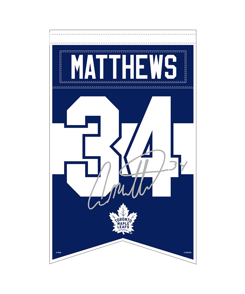 AUSTON MATTHEWS TORONTO MAPLE LEAFS PLAYER BANNER