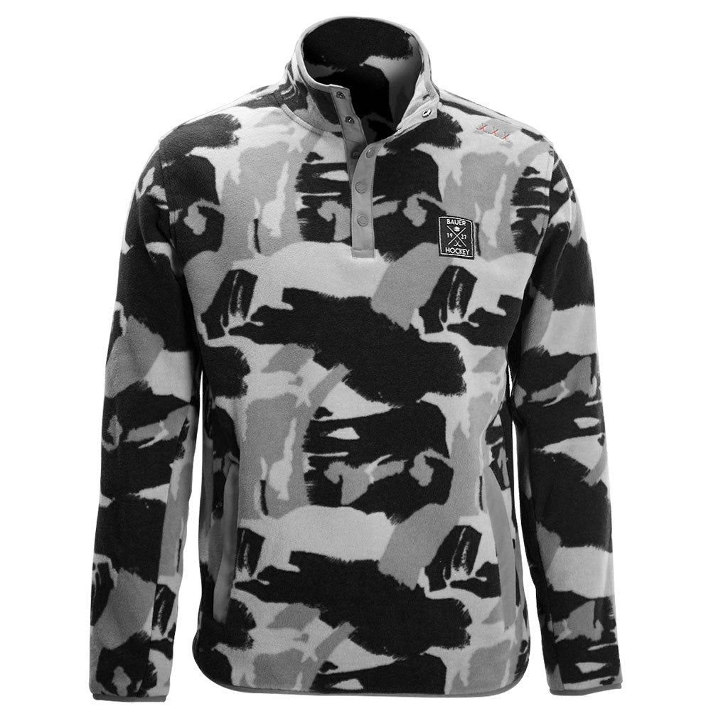 BAUER ADULT CAMO MICROFLEECE PULLOVER HOODIE