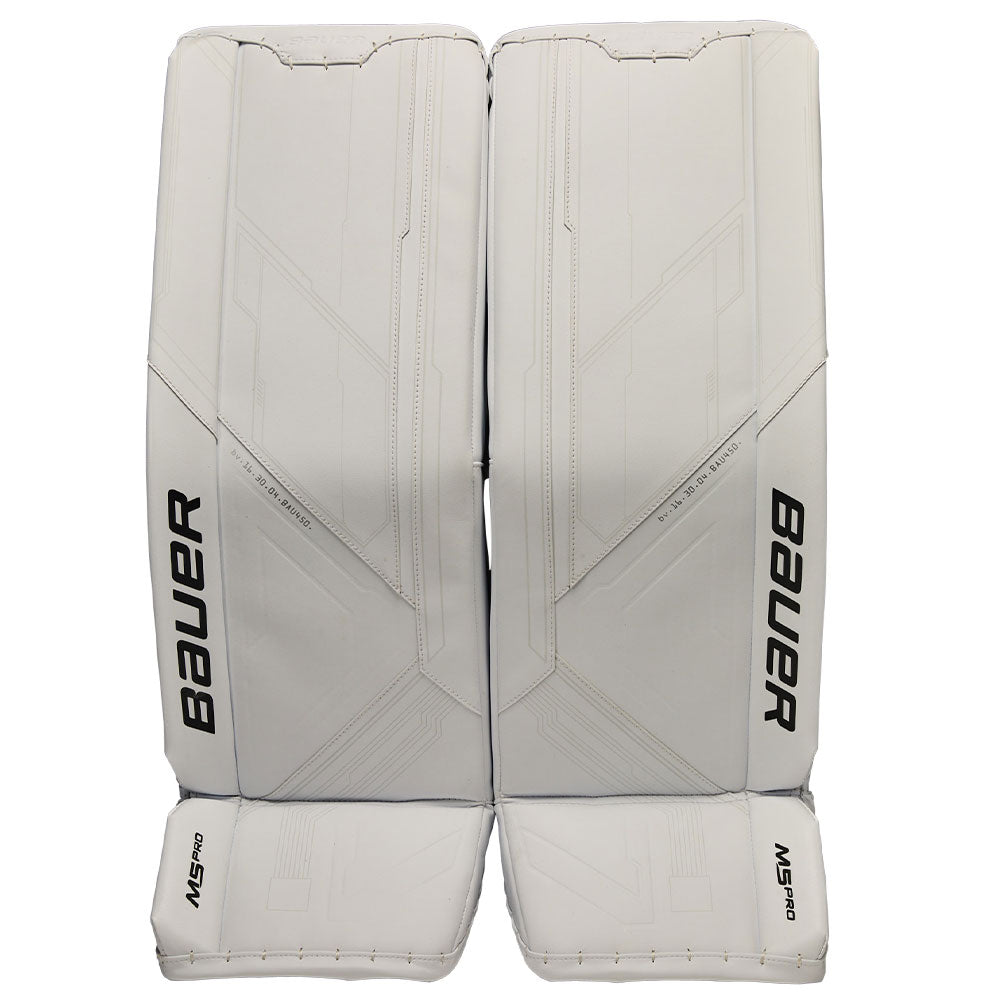 BAUER SUPREME M5PRO SENIOR GOALIE PADS - WHITE