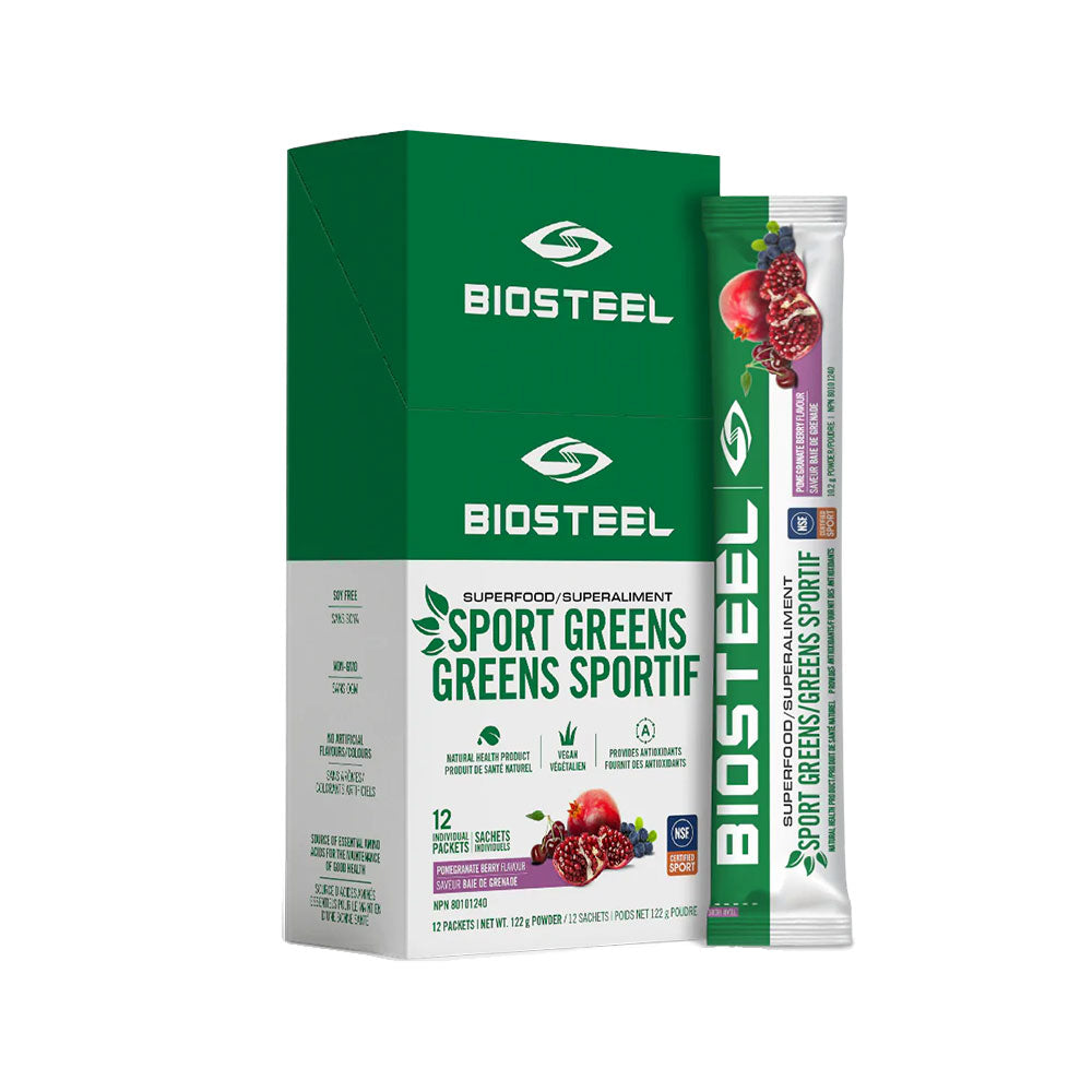 BIOSTEEL SPORT GREEN ON THE GO STICK PACKS POMEGRANATE