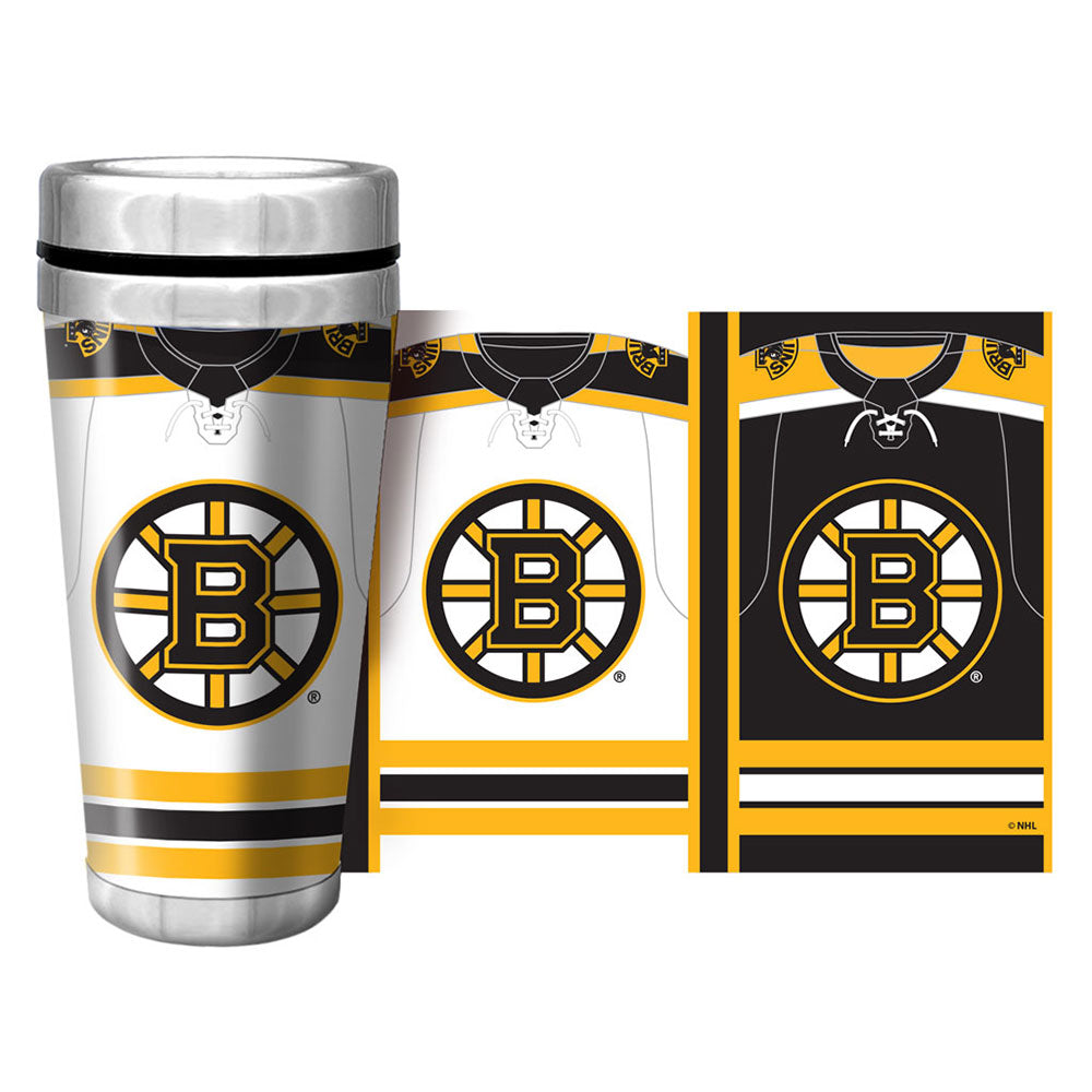 BOSTON BRUINS 16oz JERSEY TRAVEL MUG