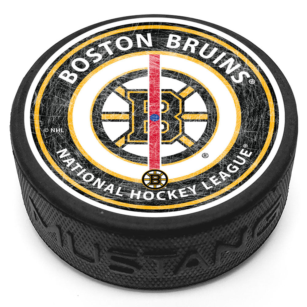 BOSTON BRUINS CENTRE ICE PUCK