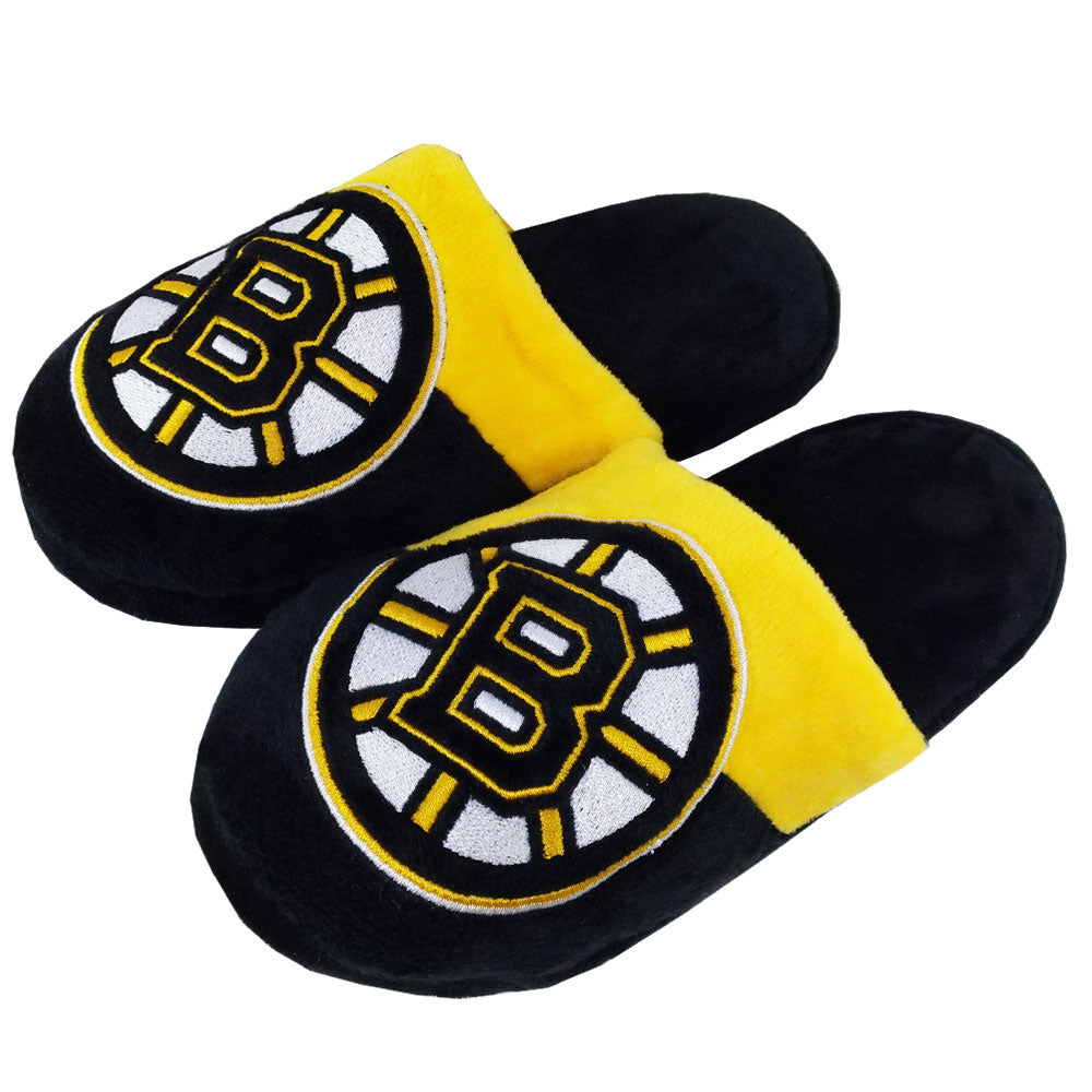 BOSTON BRUINS KIDS BIG LOGO SLIPPERS