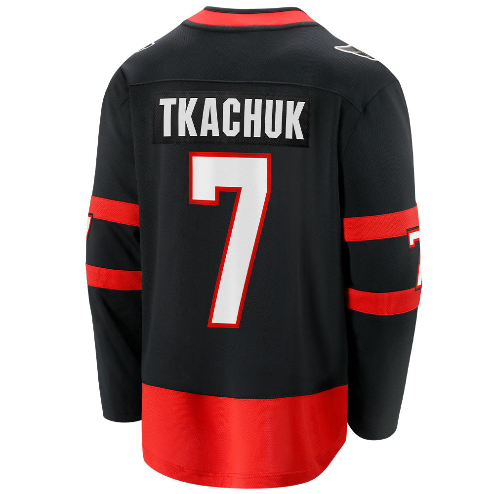 BRADY TKACHUK OTTAWA SENATORS FANATICS MEN'S BREAKAWAY HOME JERSEY