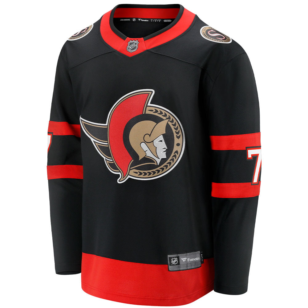 BRADY TKACHUK OTTAWA SENATORS FANATICS MEN'S BREAKAWAY HOME JERSEY