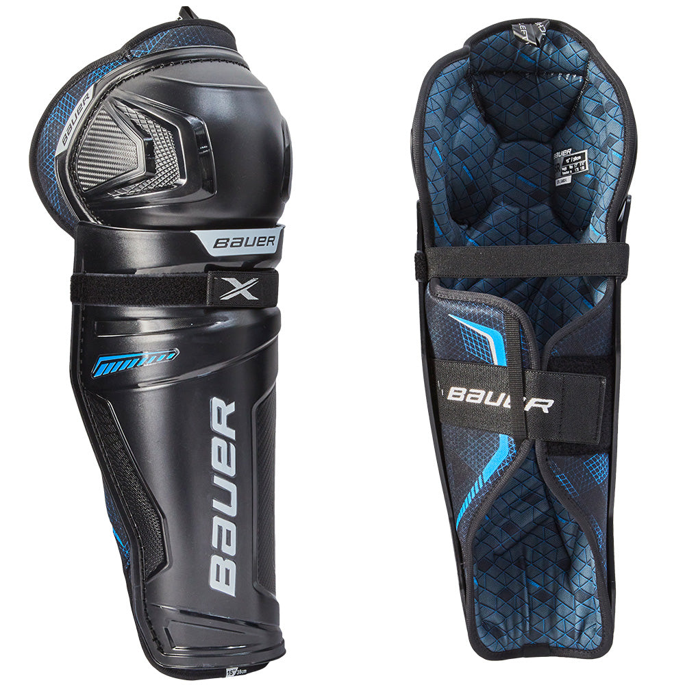 BAUER X SENIOR HOCKEY SHIN PADS