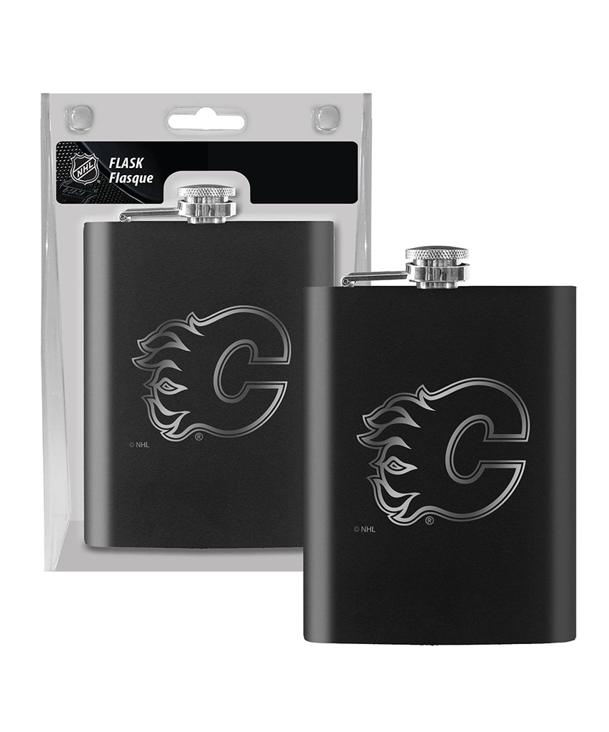 CALGARY FLAMES 8OZ FLASK - LASER ETCH