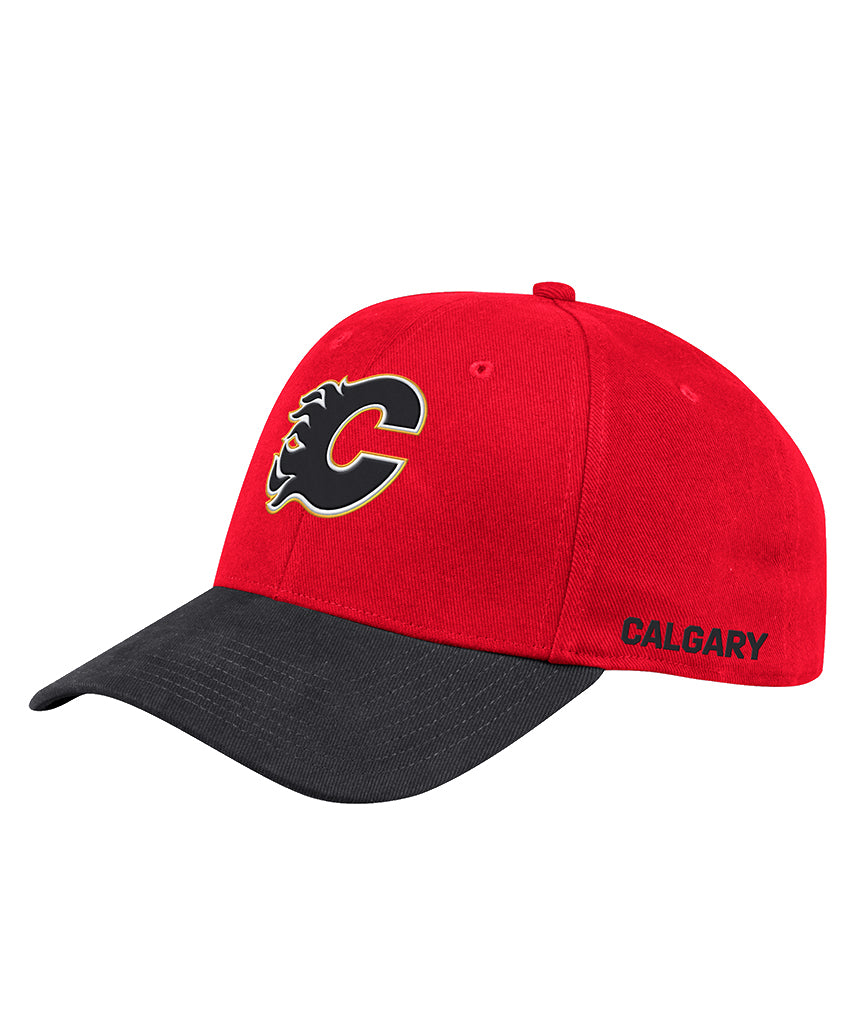 CALGARY FLAMES ADIDAS MEN'S STRUCTURED FLEX LEFT CITY HAT