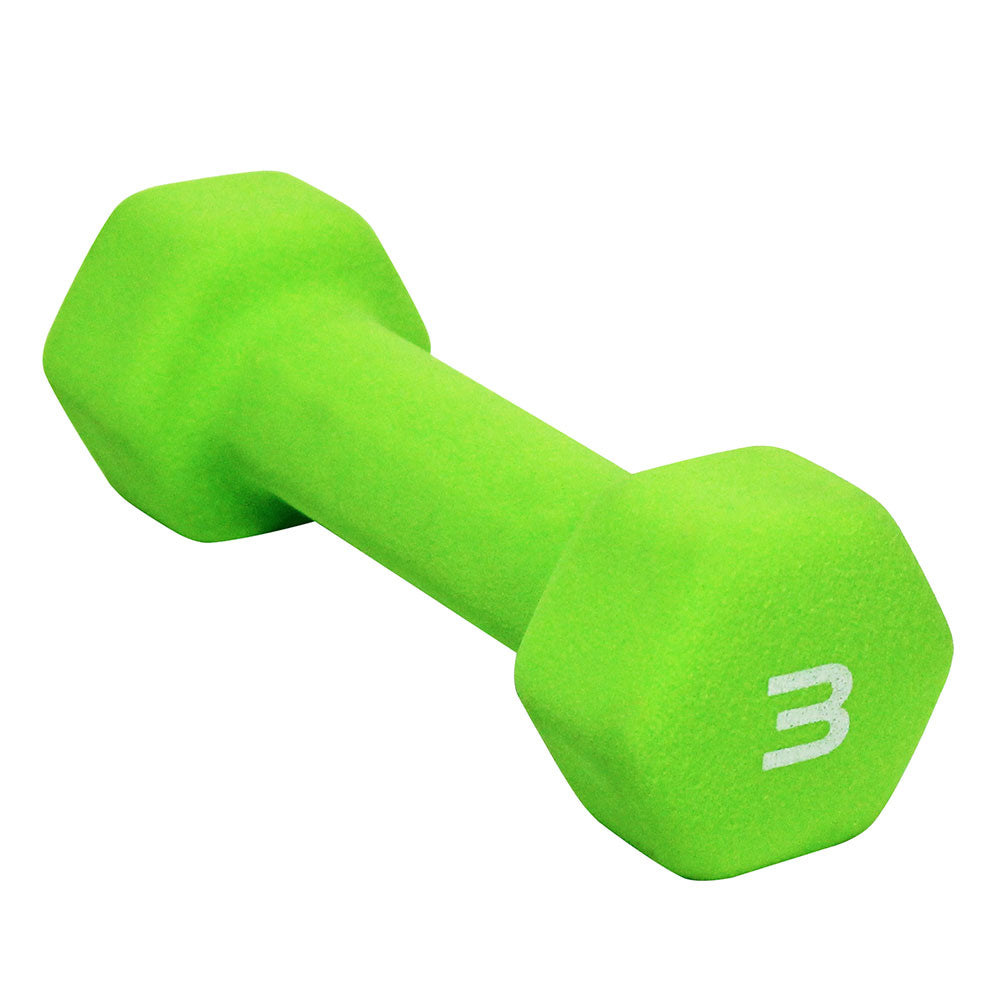 CAP BARBELL 3 LB NEOPRENE DUMBBELL