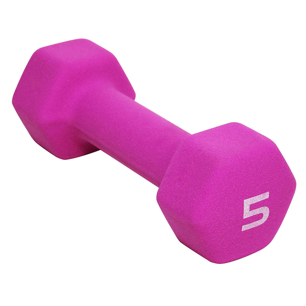 CAP BARBELL 5 LB NEOPRENE DUMBBELL