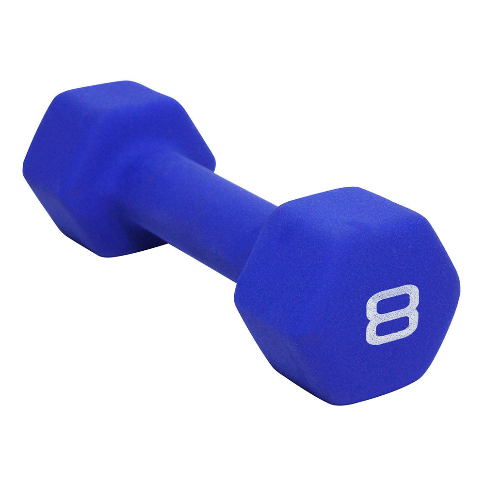 CAP BARBELL 8 LB NEOPRENE DUMBBELL