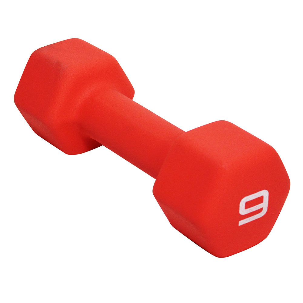 CAP BARBELL 9 LB NEOPRENE DUMBBELL