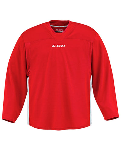 white hockey practice jersey