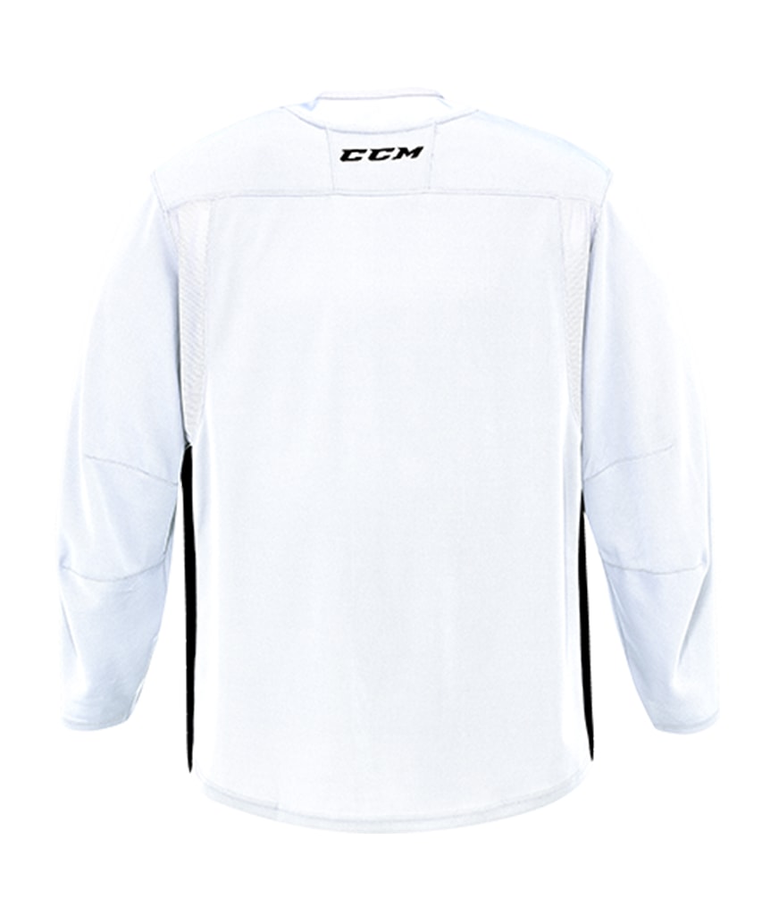 CCM 6000 MID SENIOR PRACTICE JERSEY - WHITE/BLACK