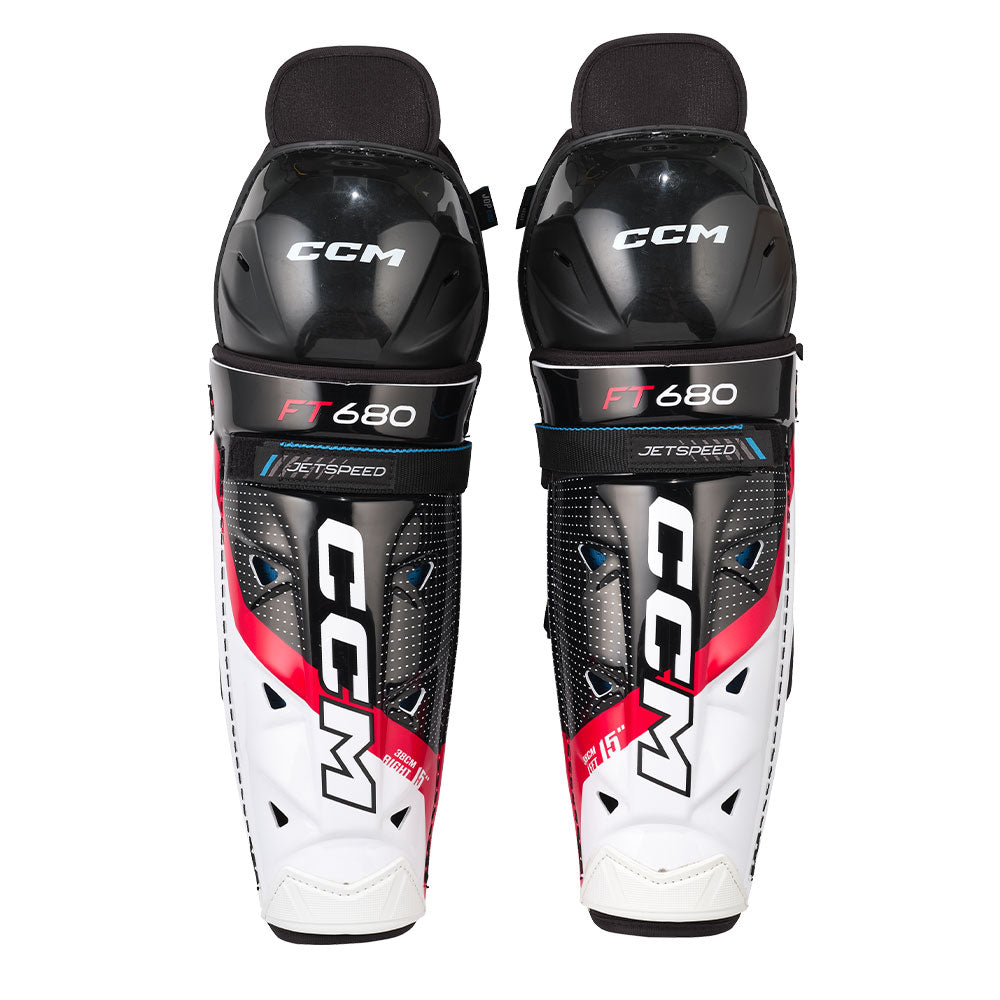 CCM JETSPEED FT 680 JUNIOR HOCKEY SHIN PADS