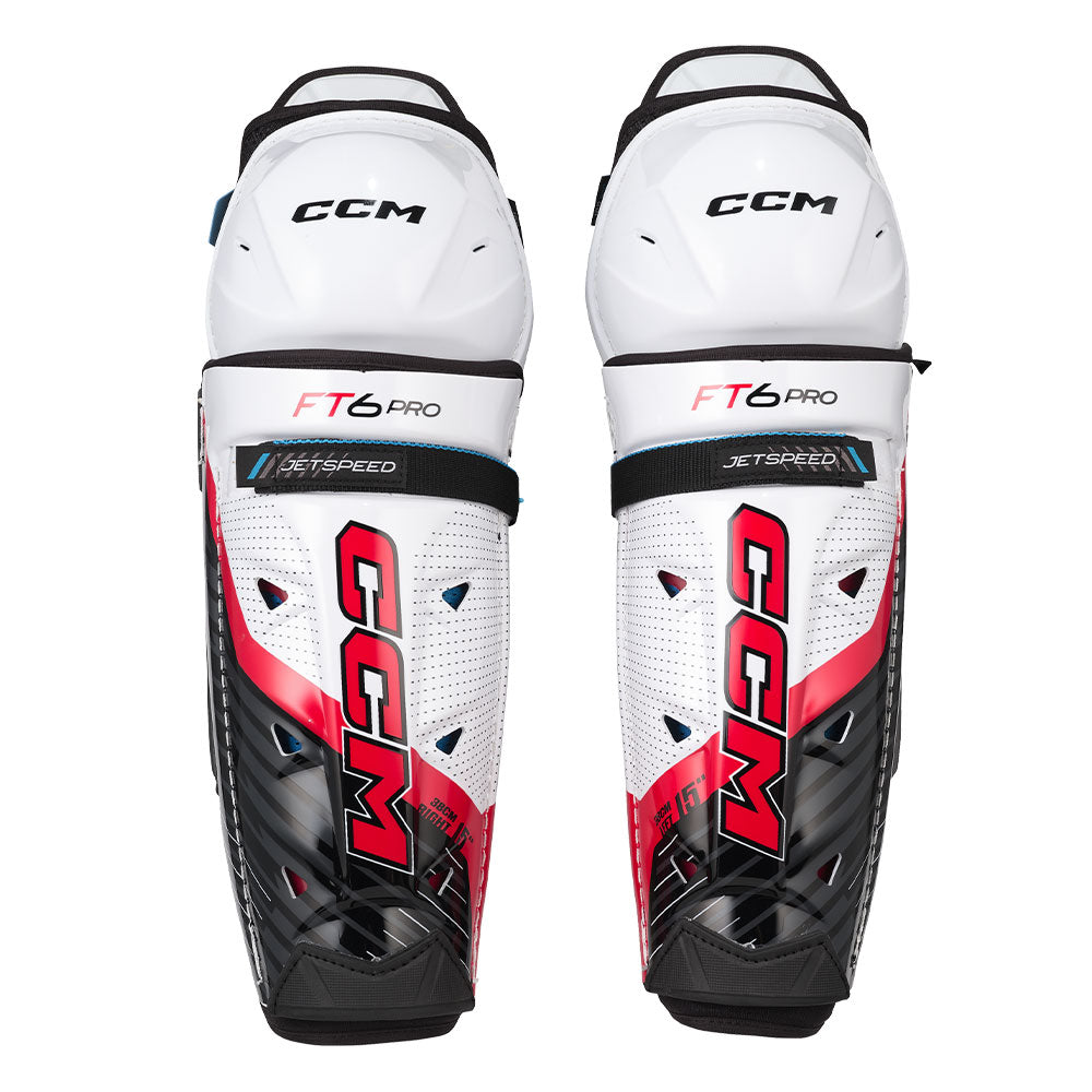 CCM JETSPEED FT6 PRO SENIOR HOCKEY SHIN PADS