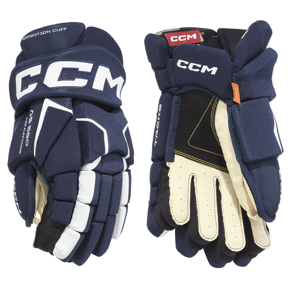 CCM TACKS AS 580 JUNIOR HOCKEY GLOVES