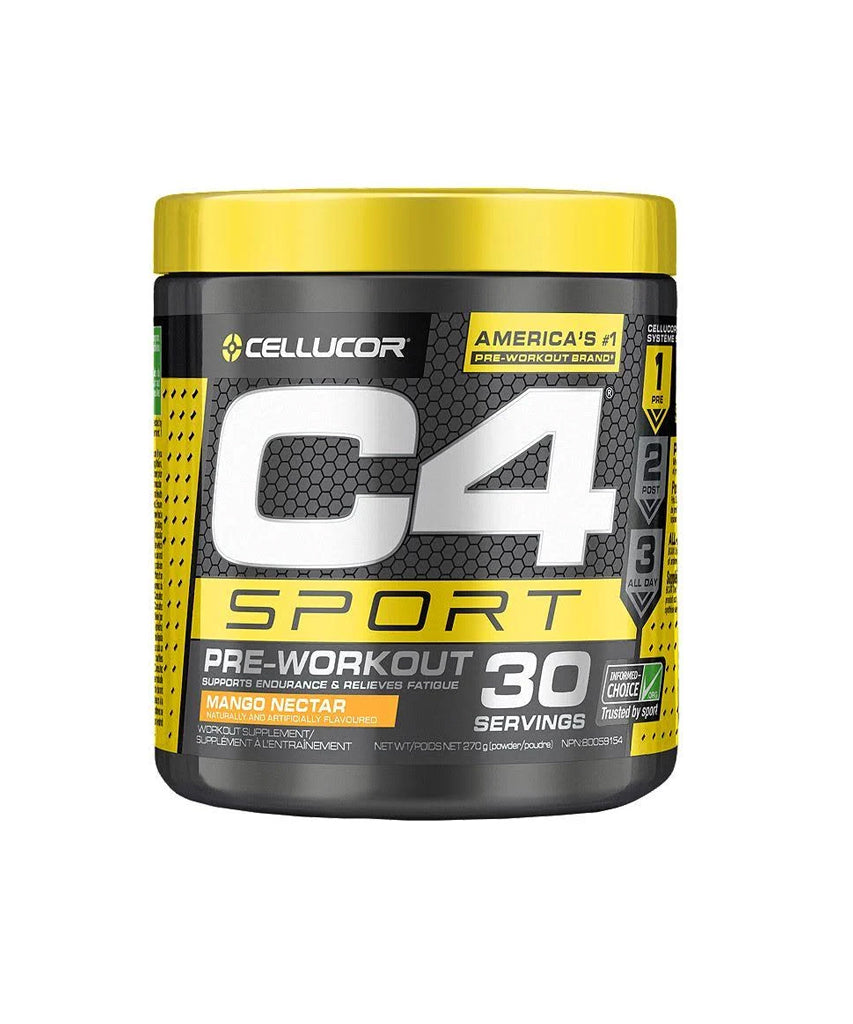 CELLUCOR C4 SPORT PRE-WOROUT SUPPLEMENT - MANGO NECTAR