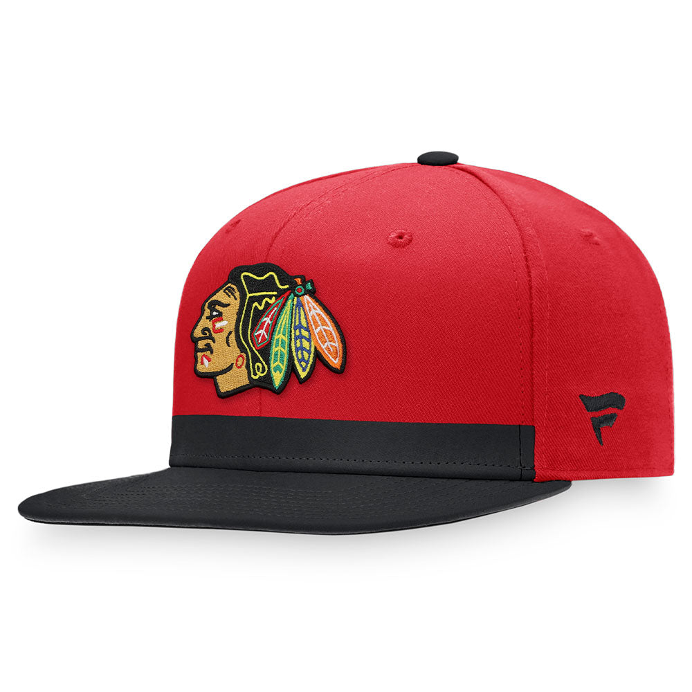 CHICAGO BLACKHAWKS FANATICS MEN'S AUTHENTIC PRO LOCKER ROOM STRUCTURED SNAPBACK HAT