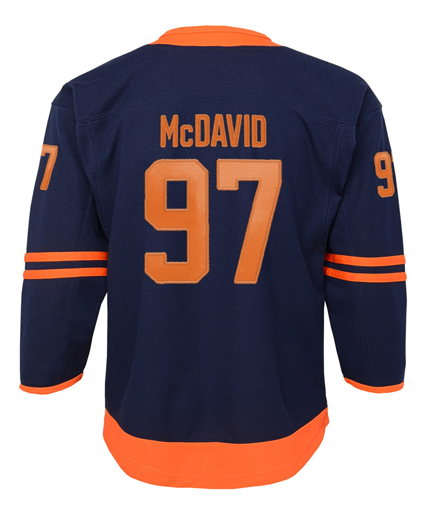 CONNOR MCDAVID EDMONTON OILERS JUNIOR PREMIER THIRD JERSEY