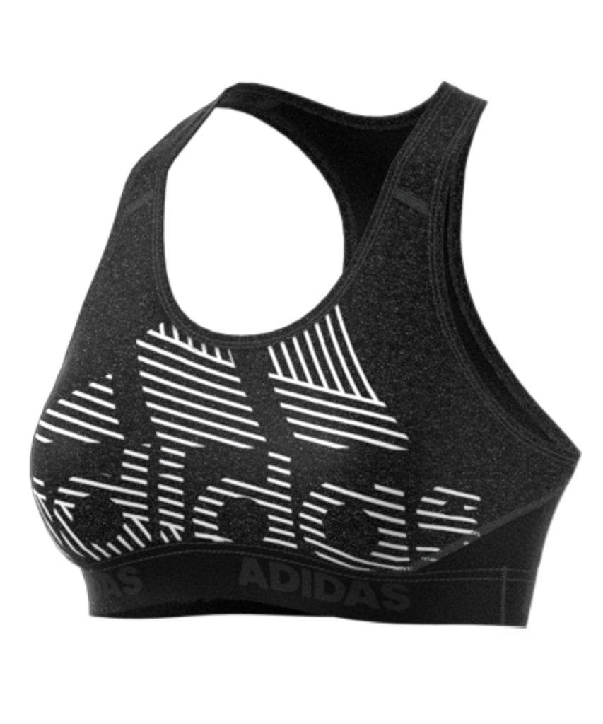 ADIDAS WOMEN'S DONT REST ALPHASKIN BADGE OF SPORT BRA - BLACK