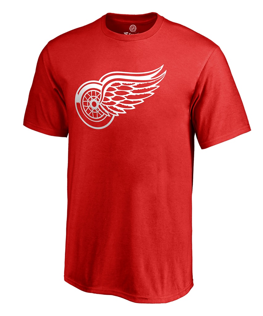 DETROIT RED WINGS FANATICS MEN'S PRIMARY LOGO T SHIRT