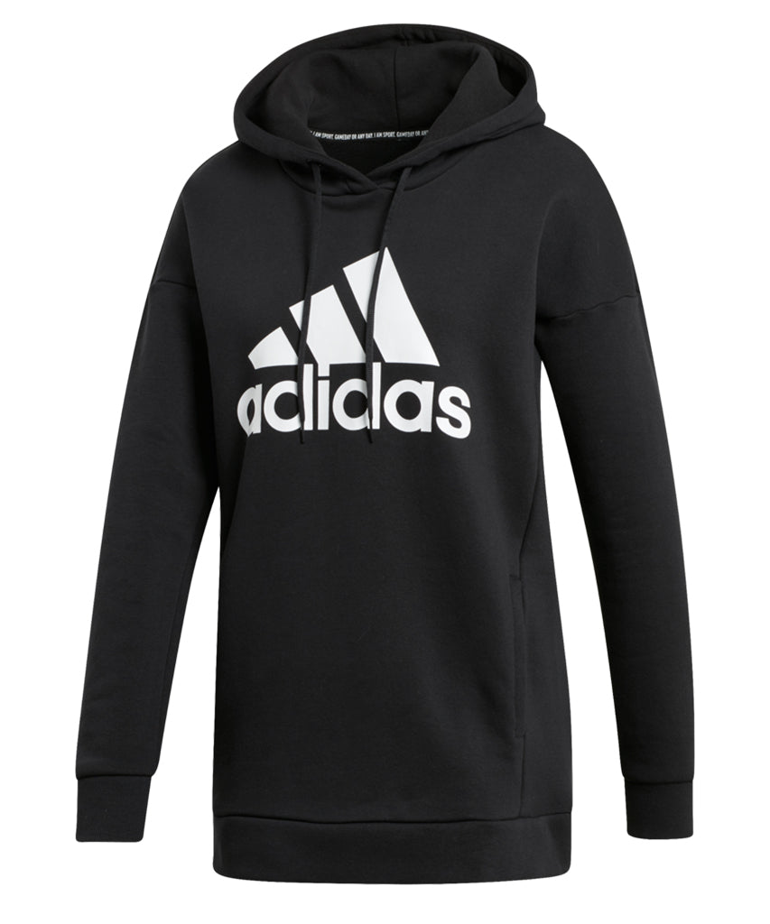 ADIDAS WOMEN'S  BADGE OF SPORT HOODIE - BLACK