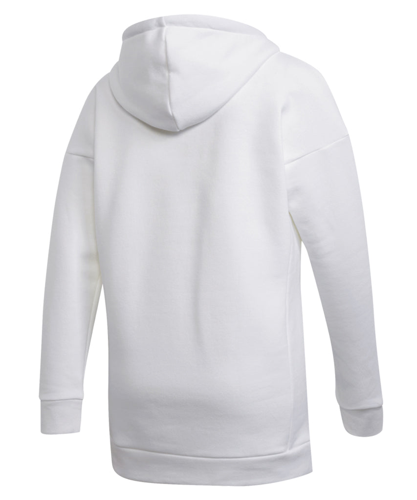 ADIDAS WOMEN'S BADGE OF SPORT HOODIE - WHITE