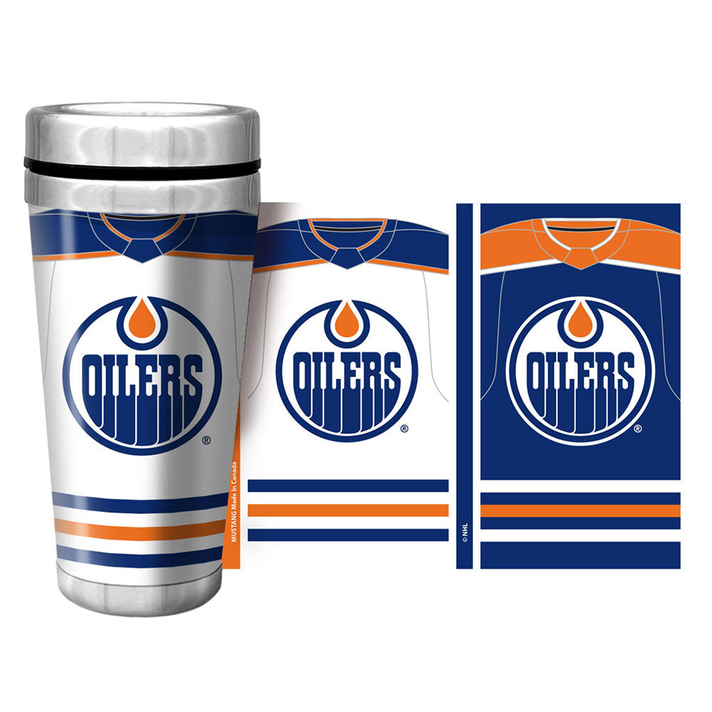 EDMONTON OILERS 16OZ JERSEY WRAP TRAVEL MUG